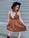 1990s Birds of Paradise Mini Dress. UK 10.