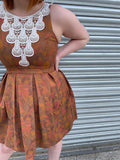 1990s Birds of Paradise Mini Dress. UK 10.