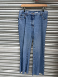 1990s Stonewashed Boot Cut Jeans. UK 10-12.