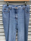 1990s Stonewashed Boot Cut Jeans. UK 10-12.