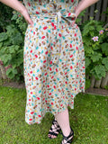 1990s Palms & Pyramids Wrap Dress. UK 10-14.