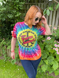 1990s The Fam Jam Peace Tie Dye Tee. UK 8-14.