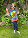 1990s The Fam Jam Peace Tie Dye Tee. UK 8-14.