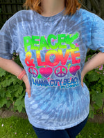 Peace & Love - Panama City Beach Tie Dye Tee. UK 10-18.