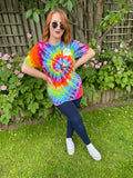 00s Bad Mother Shucker Tie Dye Tee. UK 10-18.