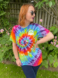 00s Bad Mother Shucker Tie Dye Tee. UK 10-18.