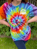 00s Bad Mother Shucker Tie Dye Tee. UK 10-18.