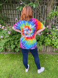 00s Bad Mother Shucker Tie Dye Tee. UK 10-18.