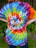 00s Bad Mother Shucker Tie Dye Tee. UK 10-18.