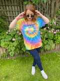 1990s Baldwin Dental Group Tie Dye Tee. UK 10-18.