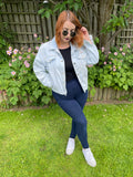 1980s Lightwash Denim Jacket. UK 10-14.