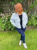 1980s Lightwash Denim Jacket. UK 10-14.