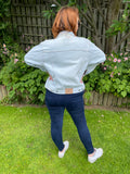 1980s Lightwash Denim Jacket. UK 10-14.
