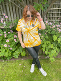 1990s Berry Elementary Jaguars Tie Dye Tee. UK 10-16.