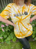 1990s Berry Elementary Jaguars Tie Dye Tee. UK 10-16.