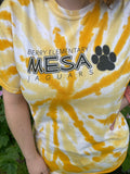 1990s Berry Elementary Jaguars Tie Dye Tee. UK 10-16.