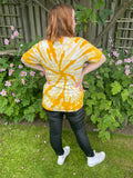 1990s Berry Elementary Jaguars Tie Dye Tee. UK 10-16.
