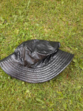 00s Black PU Bucket Hat.