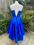 1980s Ariel Shimmer Bandeau Midi Dress. UK 6-8