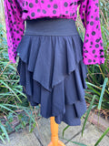 1980s Magenta Buttons C&A Dress. UK 6-8.