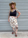 1980s Sun Hat Pencil Skirt. UK 12-14