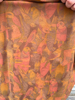 1990s Birds of Paradise Mini Dress. UK 10.