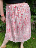 1980s Polka Dot High Waist Skirt. UK 10-16.