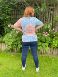 1990s Butterflies National Geographic Tie Dye Tee. UK 10-16.