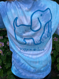 1990s Puppie Love Tie Dye Tee. UK 10-18.