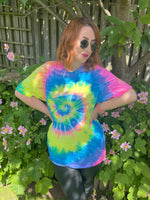 00s Buzzwords Neon Tie Dye Tee. UK 10-16.