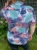1990s Birds of Paradise Tropical Shirt. UK 6-12.
