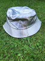00s Silver PU Bucket Hat.