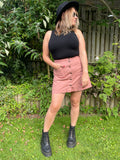 Blush Denim A Line Mini Skirt. UK 12-14.