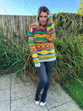 1990s Funky Coogi Style Jumper. UK 12-18.