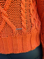 Diesel Tangerine Cable Cropped Jumper. UK 12-18