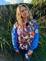 1980s Funky Geometric Ski Jacket. UK 12-18.