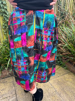 1980s C&A Moody Silky Pleats Skirt. UK 10
