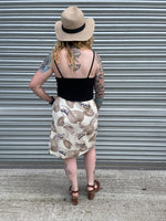 1980s Sun Hat Pencil Skirt. UK 12-14