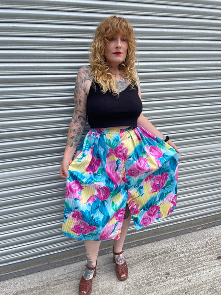 Midi skirt shop outfit 80s